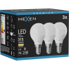 Mexen Nova 3x LED izzó E14, G45, 3W, Meleg - 3000K, 315 lm - L101-E14-0330-01x03