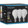 Mexen Nova 3x LED-Izzó E14, G45, 4W, Meleg - 3000K, 420 lm - L101-E14-0430-01x03