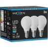 Mexen Nova 3x LED izzó E14, G45, 4W, Hideg - 6500K, 420 lm - L101-E14-0465-01x03