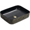 Mexen Lorita lavoar pe blat 51 x 39 cm, negru/auriu - 22135163