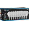 Mexen Nova 10x LED izzó E14, G45, 5W, Hideg - 6500K, 525 lm - L101-E14-0565-01x10