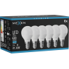Mexen Nova 6x LED izzó E14, G45, 6W, Hideg - 6500K, 630 lm - L101-E14-0665-01x06