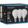 Mexen Nova 3x LED izzó E14, G45, 7W, Semleges - 4000K, 735 lm - L101-E14-0740-01x03
