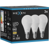 Mexen Nova 3x LED izzó E14, G45, 8W, Meleg - 3000K, 840 lm - L101-E14-0830-01x03