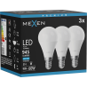 Mexen Nova 3x Bec LED E14, G45, 9W, Rece - 6500K, 945 lm - L101-E14-0965-01x03