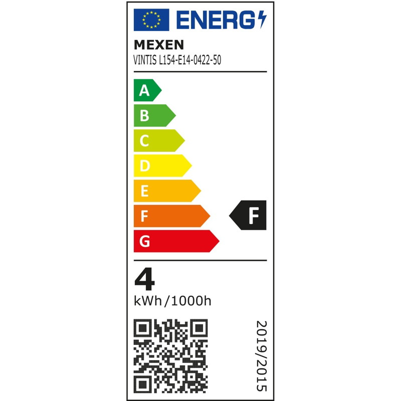 Mexen Vintis 10x LED filament izzó E14, C35, 4W, Meleg - 2200K, 400 lm, borostyán - L154-E14-0422-50x10