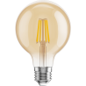Mexen Vintis 6x Bec cu filament LED E27, G80, 4W, Caldă - 2200K, 400 lm, chihlimbar - L155-E27-0422-50x06