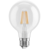 Mexen Vintis 6x LED filament izzólámpa E27, G80, 4W, Meleg - 2700K, 470 lm, átlátszó - L155-E27-0427-00x06