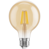 Mexen Vintis 10x LED filament izzó E27, G80, 4W, Meleg - 2700K, 400 lm, borostyán - L155-E27-0427-50x10