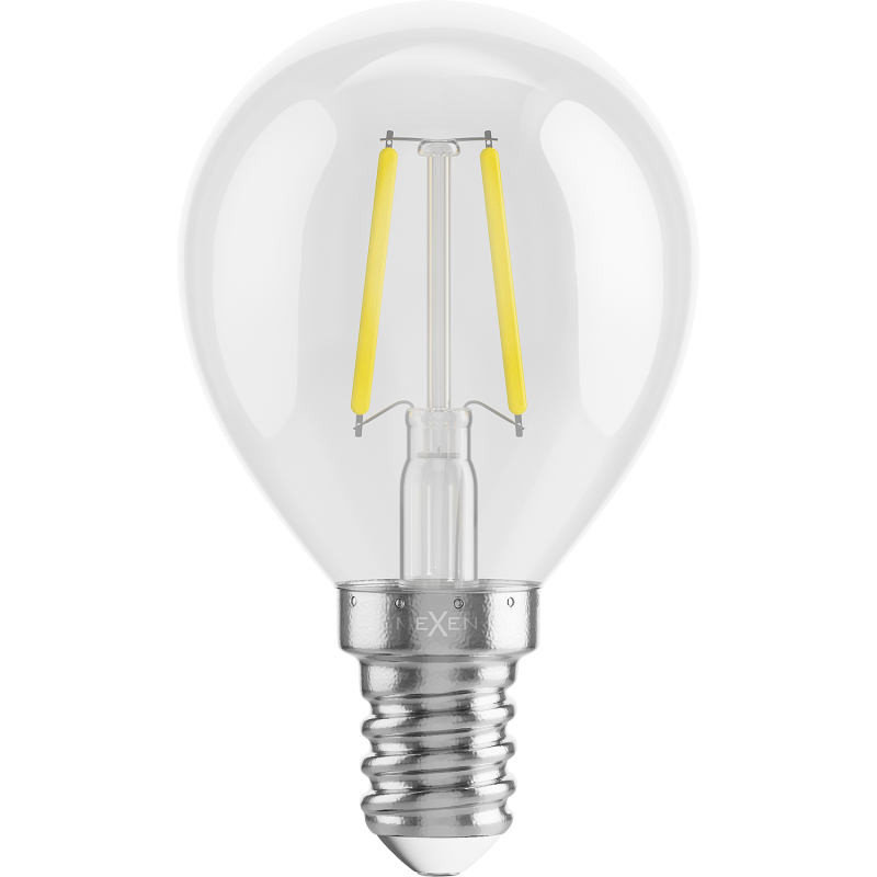 Mexen Vintis 10x LED filament izzó E14, G45, 2W, Semleges - 4000K, 240 lm, tiszta - L156-E14-0240-00x10