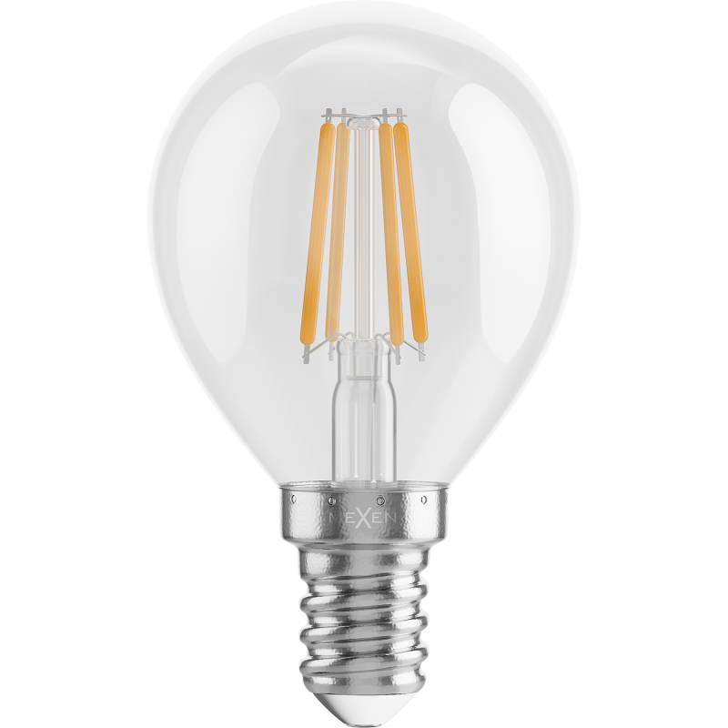 Mexen Vintis 10x Bec LED tip filament E14, G45, 4W, Caldă - 2700K, 470 lm, transparent - L156-E14-0427-00x10