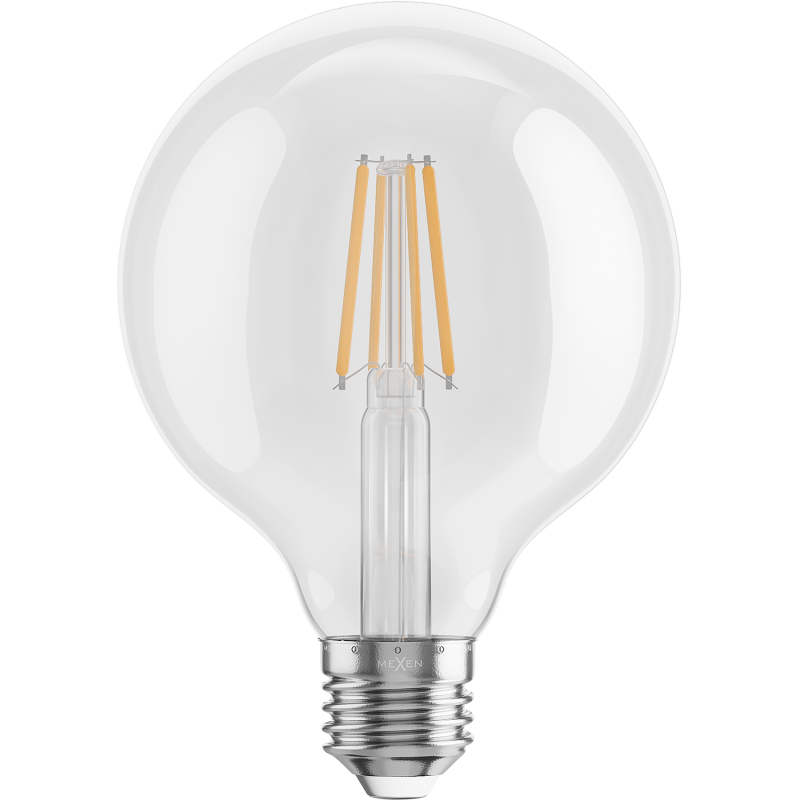 Mexen Vintis 3x Bec Filament LED E27, G95, 4W, Cald - 2700K, 470 lm, clar - L157-E27-0427-00x03