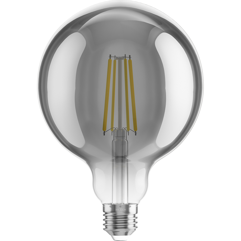 Mexen Vintis 3x Bec Filament LED E27, G125, 8W, Cald - 2700K, 680 lm, fumuriu - L158-E27-0827-70x03