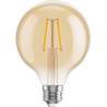 Mexen Vintis 6x Bec LED de tip filament E27, G95, 2W, Cald - 2200K, 180 lm, chihlimbar - L157-E27-0222-50x06