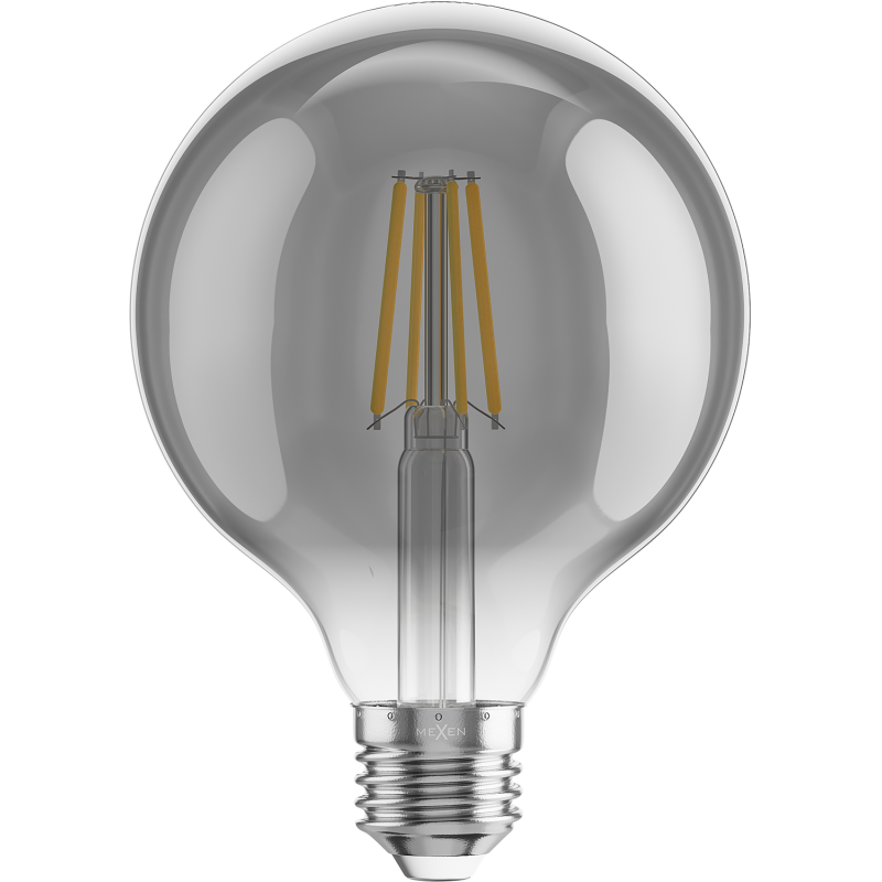 Mexen Vintis 10x Bec LED filament E27, G95, 4W, Caldă - 2200K, 280 lm, fumuriu - L157-E27-0422-70x10