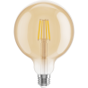 Mexen Vintis 6x LED filament izzó E27, G125, 6W, Meleg - 2200K, 600 lm, borostyán - L158-E27-0622-50x06