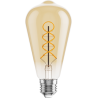Mexen Vintis 6x Bec LED filament spirală E27, ST64, 6W, Caldă - 2200K, 530 lm, chihlimbar - L162-E27-0622-50x06