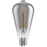 Mexen Vintis 6x LED szálcsavaros izzó E27, ST64, 6W, Meleg - 2200K, 350 lm, füstszínű - L162-E27-0622-70x06