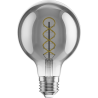 Mexen Vintis 6x LED filament spirál izzó E27, G80, 4W, Meleg - 2200K, 220 lm, füstös - L165-E27-0422-70x06