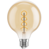 Mexen Vintis 6x Bec cu filament spirală LED E27, G95, 4W, Cald - 2200K, 360 lm, chihlimbar - L167-E27-0422-50x06