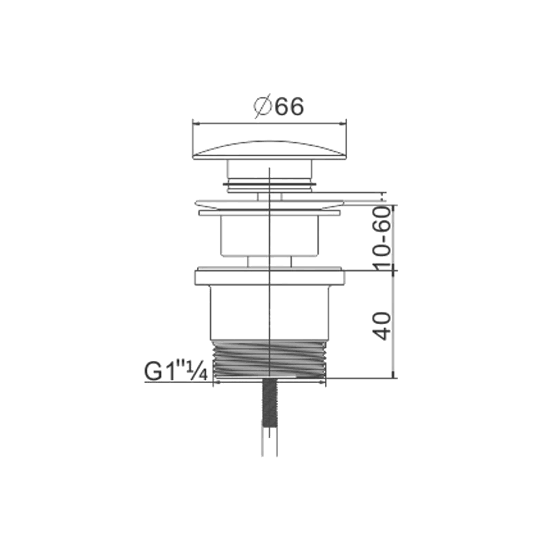 Mexen klikk-klakk univerzális lefolyódugó, antik bronz - 79930-30