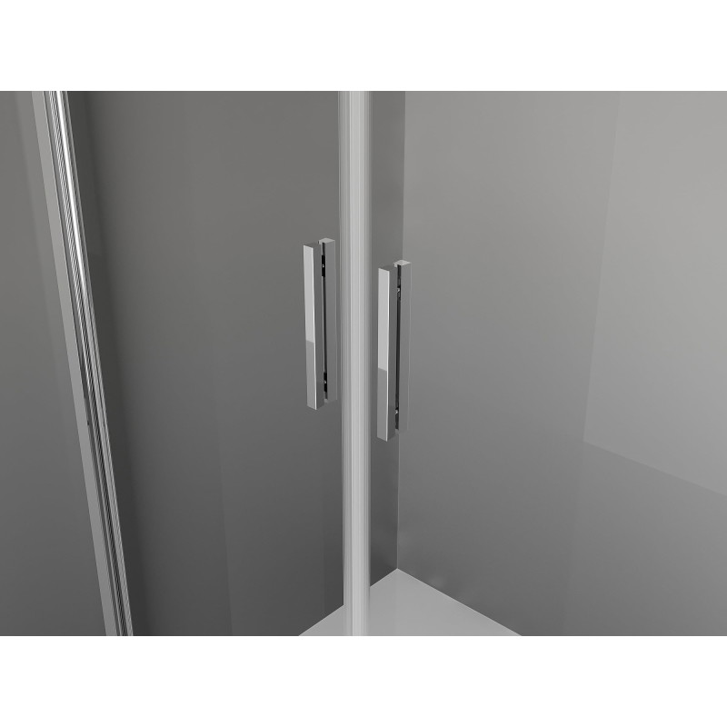 Mexen Exo-B Duo 3S cabină de duș cu 3 pereti rabatabili 100 x 70 cm, transparent, cromată - 814-100-070-01-00-3S