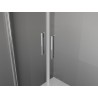 Mexen Exo-B Duo 3S 3-falú, 100 x 85 cm-es nyitható zuhanykabin, átlátszó, króm - 814-100-085-01-00-3S