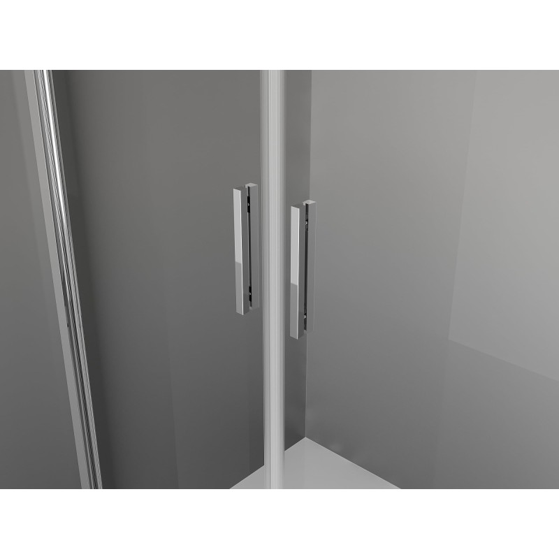 Mexen Exo-3S cabina de duș cu 3 pereți pivotanți 110 x 95 cm, transparentă, cromată - 814-110-095-01-00-3S