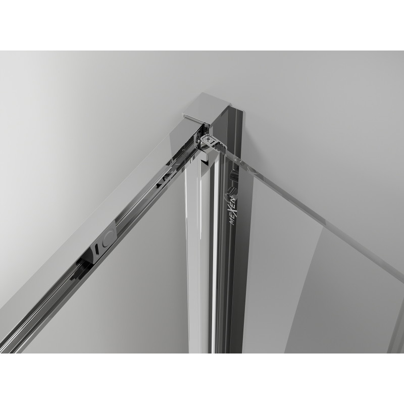 Mexen Exo-F 3S 3-falú összecsukható zuhanykabin 70 x 75 cm, átlátszó, krómozott - 816-070-075-01-00-3S