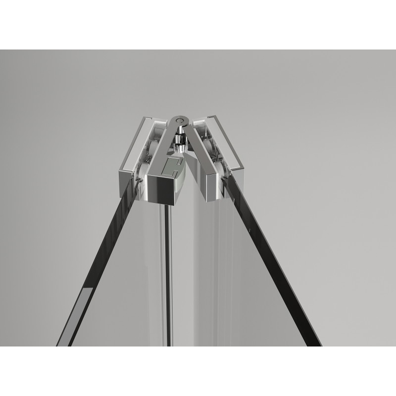 Mexen Exo-3S Cabină de duș pliabilă cu 3 pereți 100 x 85 cm, transparent, crom - 816-100-085-01-00-3S