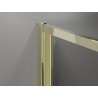 Mexen Exo-F 3S 3-falú zuhanykabin, összecsukható, 100 x 80 cm, átlátszó, arany - 816-100-080-50-00-3S