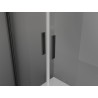 Mexen Exo-B Duo 3S cabina de duș cu 3 pereți, batantă, 90 x 110 cm, transparentă, neagră - 814-090-110-70-00-3S
