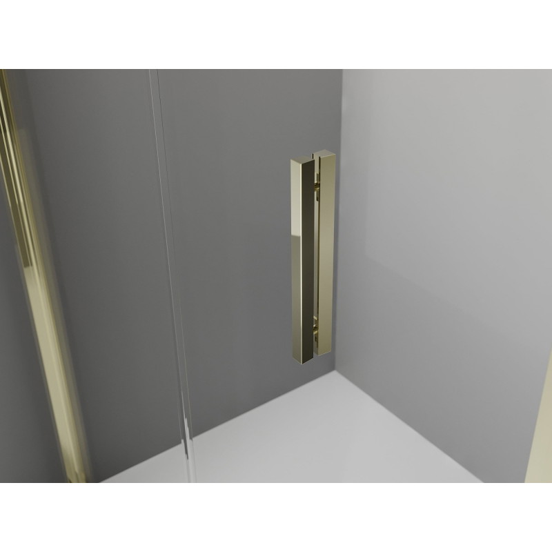 Mexen Exo-F 3S cabină de duș cu 3 pereți pliabilă 90 x 120 cm, transparentă, aurie - 816-090-120-50-00-3S