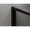 Mexen Exo-3S 3-oldalú összecsukható zuhanykabin 85 x 70 cm, átlátszó, fekete - 816-085-070-70-00-3S