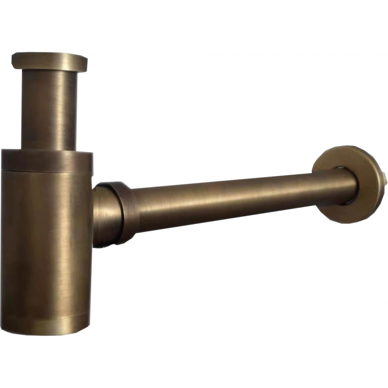 Mexen kerek mosdó fél szifon, antik bronz - 79950-30