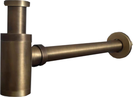 Mexen kerek mosdó fél szifon, antik bronz - 79950-30