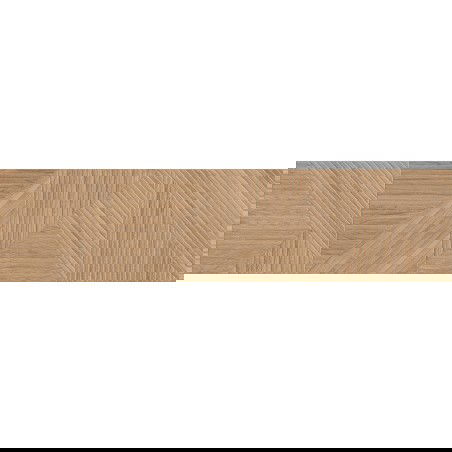 Mexen Ideal  Gres natural smălțuit rectificat G1, placă de perete asemănătoare lemnului 120 x 30 cm, mat - TL701-120-030-53