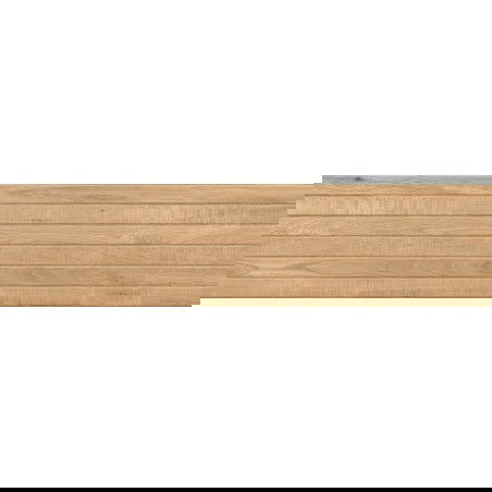 Mexen Western Wood Almond gres glazurat rectificat G1, placă imitație lemn pentru podea și perete 120 x 30 cm, mat