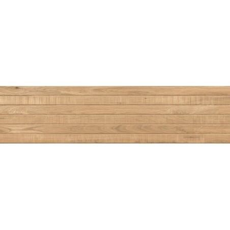 Mexen Western Wood Gres mat glazurat Almond, imitatie lemn, plăcuță perete 120 x 30 cm, mat - TL702-120-030-50