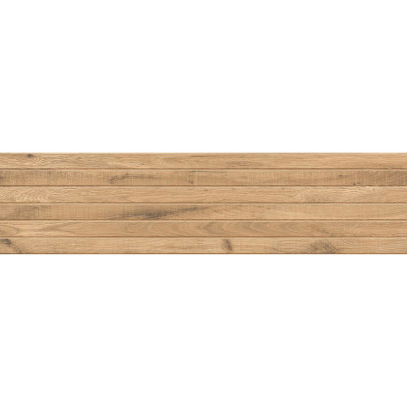 Mexen Western Wood Gres mat glazurat Almond, imitatie lemn, plăcuță perete 120 x 30 cm, mat - TL702-120-030-50