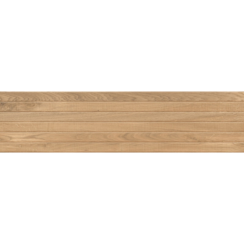 Mexen Western Wood Gres mat glazurat Almond, imitatie lemn, plăcuță perete 120 x 30 cm, mat - TL702-120-030-50