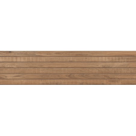 Mexen Western Wood Bruno gres glazurat rectificat G1, placă de faianță aspect lemn, 120 x 30 cm, mat - TL702-120-030-51