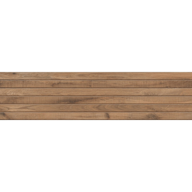 Mexen Western Wood Bruno gres glazurat rectificat G1, placă de faianță aspect lemn, 120 x 30 cm, mat - TL702-120-030-51