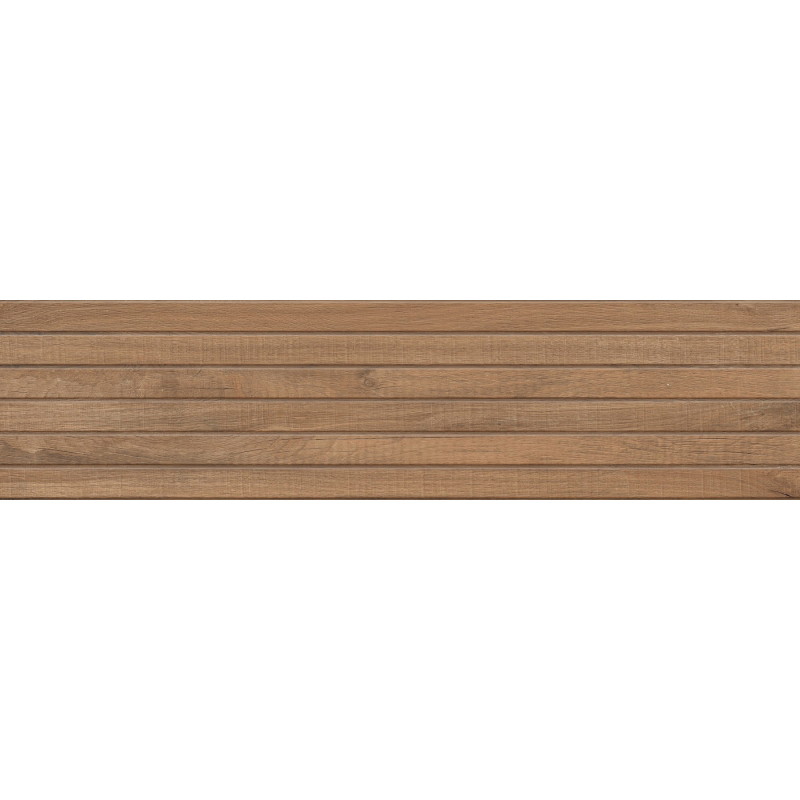 Mexen Western Wood Bruno gres glazurat rectificat G1, placă de faianță aspect lemn, 120 x 30 cm, mat - TL702-120-030-51