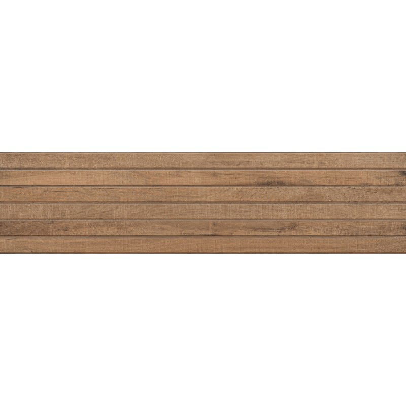 Mexen Western Wood Bruno gres glazurat rectificat G1, placă ceramică de perete imitatie lemn 120 x 30 cm, mat