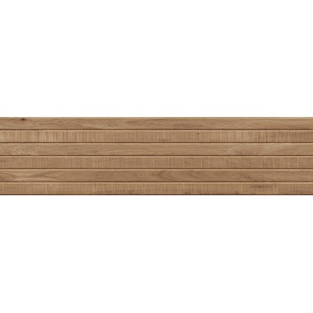 Mexen Western Wood Gres glazurat rekt. G1, placă de perete asemănătoare lemnului Walnut 120 x 30 cm, mat - TL702-120-030-54