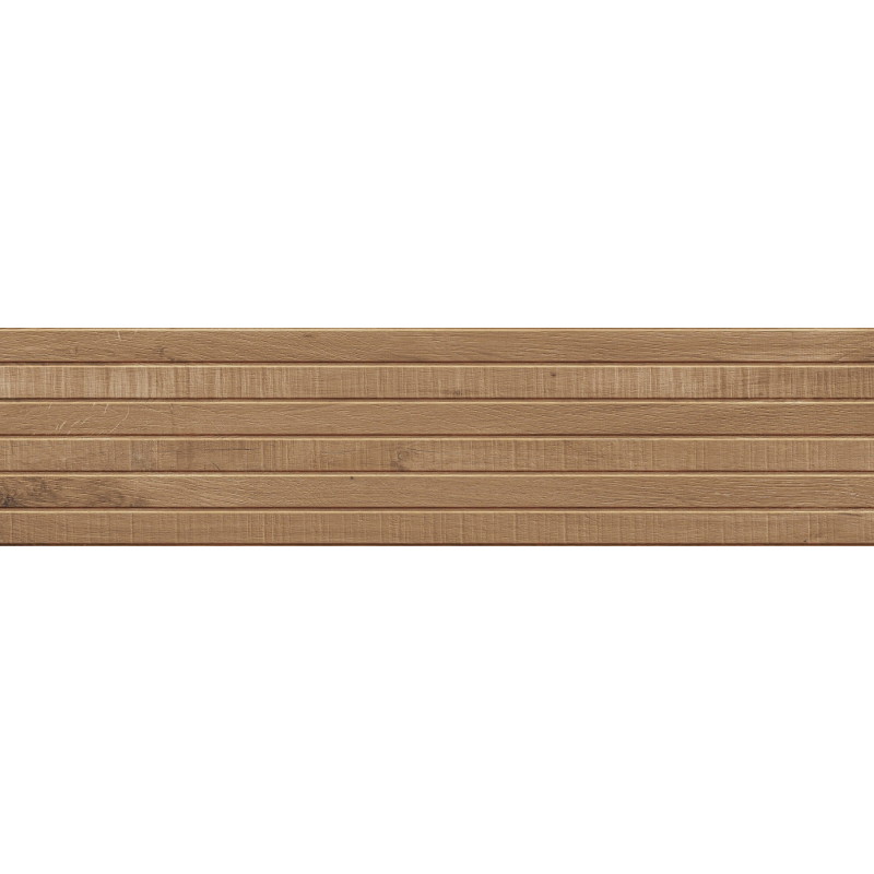 Mexen Western Wood Gres glazurat rekt. G1, placă de perete asemănătoare lemnului Walnut 120 x 30 cm, mat - TL702-120-030-54