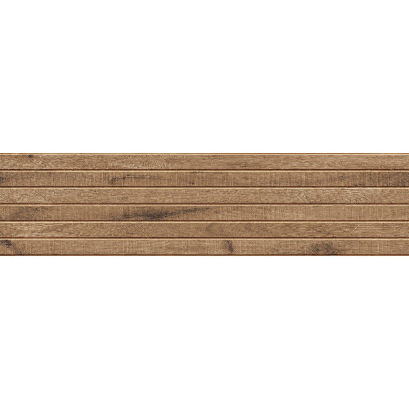 Mexen Western Wood Gres glazurat rekt. G1, placă de perete asemănătoare lemnului Walnut 120 x 30 cm, mat - TL702-120-030-54