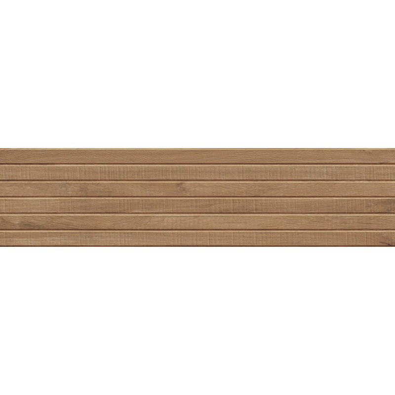 Mexen Western Wood Walnut gres smălțuit rectificat G1, placă de podea și perete imitație lemn 120 x 30 cm, mat
