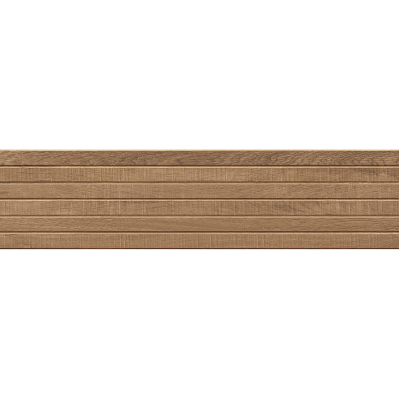 Mexen Western Wood Gres glazurat rekt. G1, placă de perete asemănătoare lemnului Walnut 120 x 30 cm, mat - TL702-120-030-54